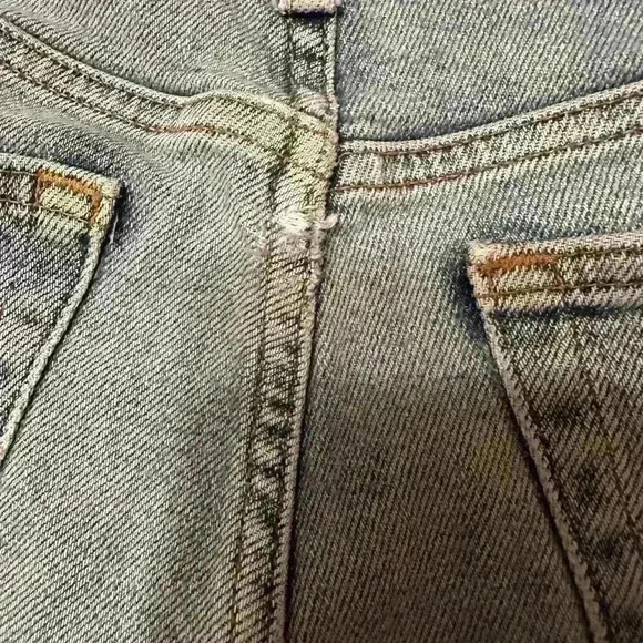 Re/Done Jeans 90’s High Rise Crop Medium Wash Size 28 - Picture 6 of 10